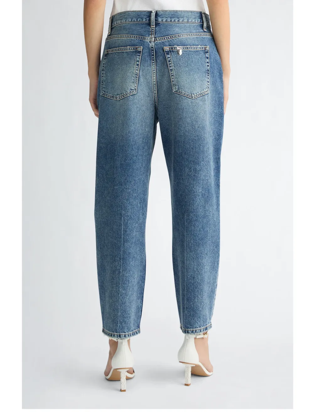 LIU JO Straight jeans met stras Blauw