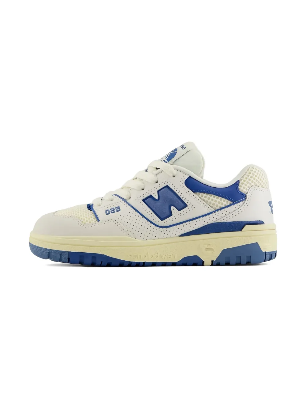 New Balance Kids 550 geperforeerde vetersneakers Beige