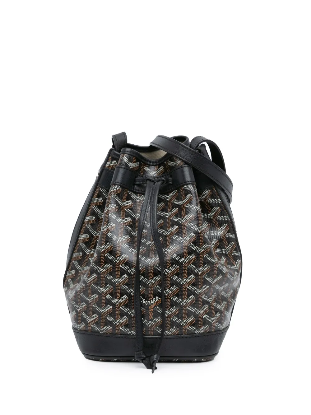 Goyard Pre-Owned 2019 ゴヤールディン プティ フロ バケットバッグ - ブラック Goyard Pre-Owned 2019 ゴヤールディン プティ フロ バケットバッグ - ブラック