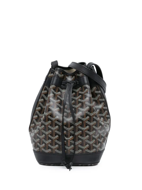 Goyard ブラック バケットバッグ Goyard Goyardine Petit Flot Bucket Bag PM Black 1740953 – FASHIONPHILE
