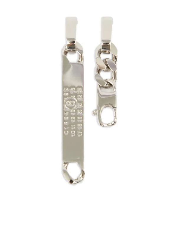 MM6 Maison Margiela ナンバーモチーフ ドロップピアス | シルバー