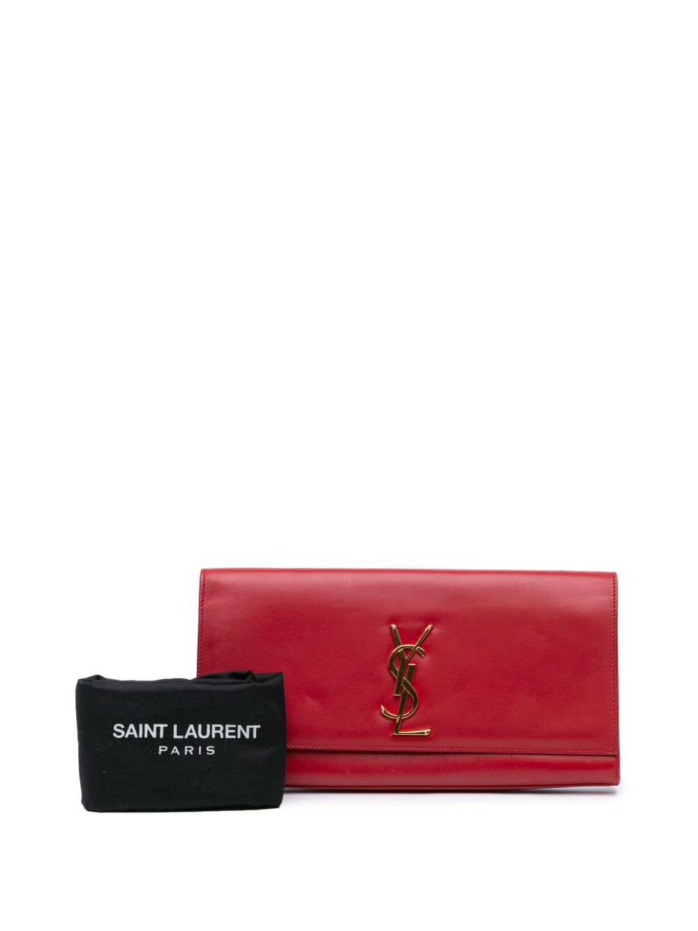 Saint Laurent Pre-Owned 2010-2024 Monogram Cassandre clutch bag - Rood