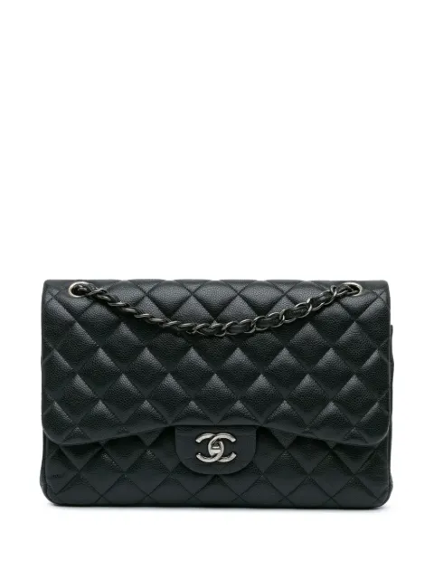 CHANEL Pre-Owned 2015-2016 Jumbo Classic Caviar Double Flap shoulder bag