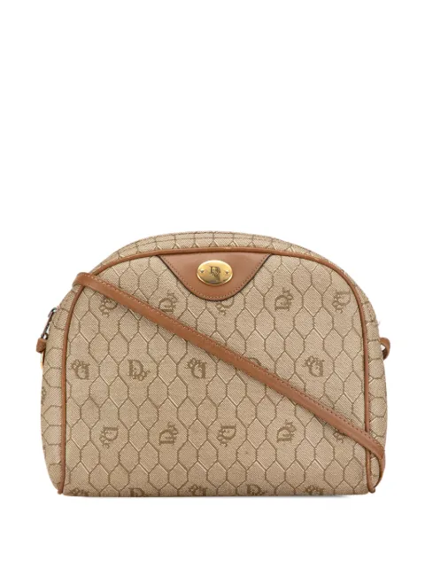 Christian Dior Pre-Owned bolsa crossbody 20th Century Honeycomb Coated Canvas