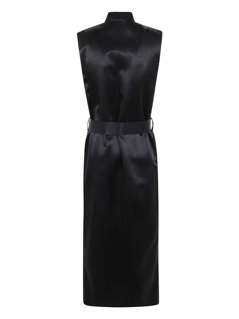 Philosophy Di Lorenzo Serafini satin sleeveless dress - Zwart