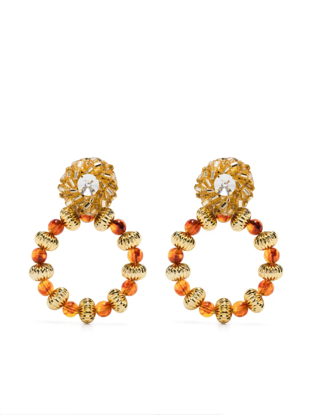 Terre Brune clip-on earrings