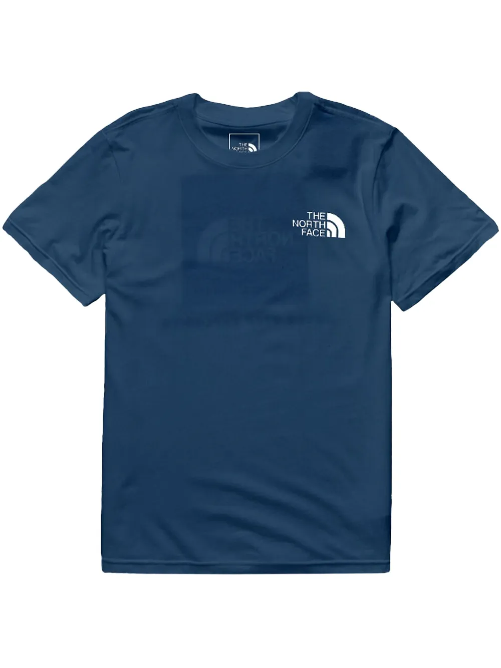The North Face Man Short Sleeves Simple Dome Tee In Blue
