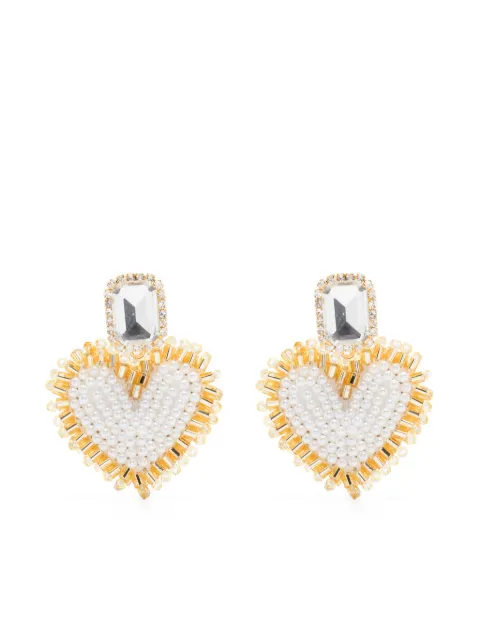 Vanina Love Letter clip-on earrings