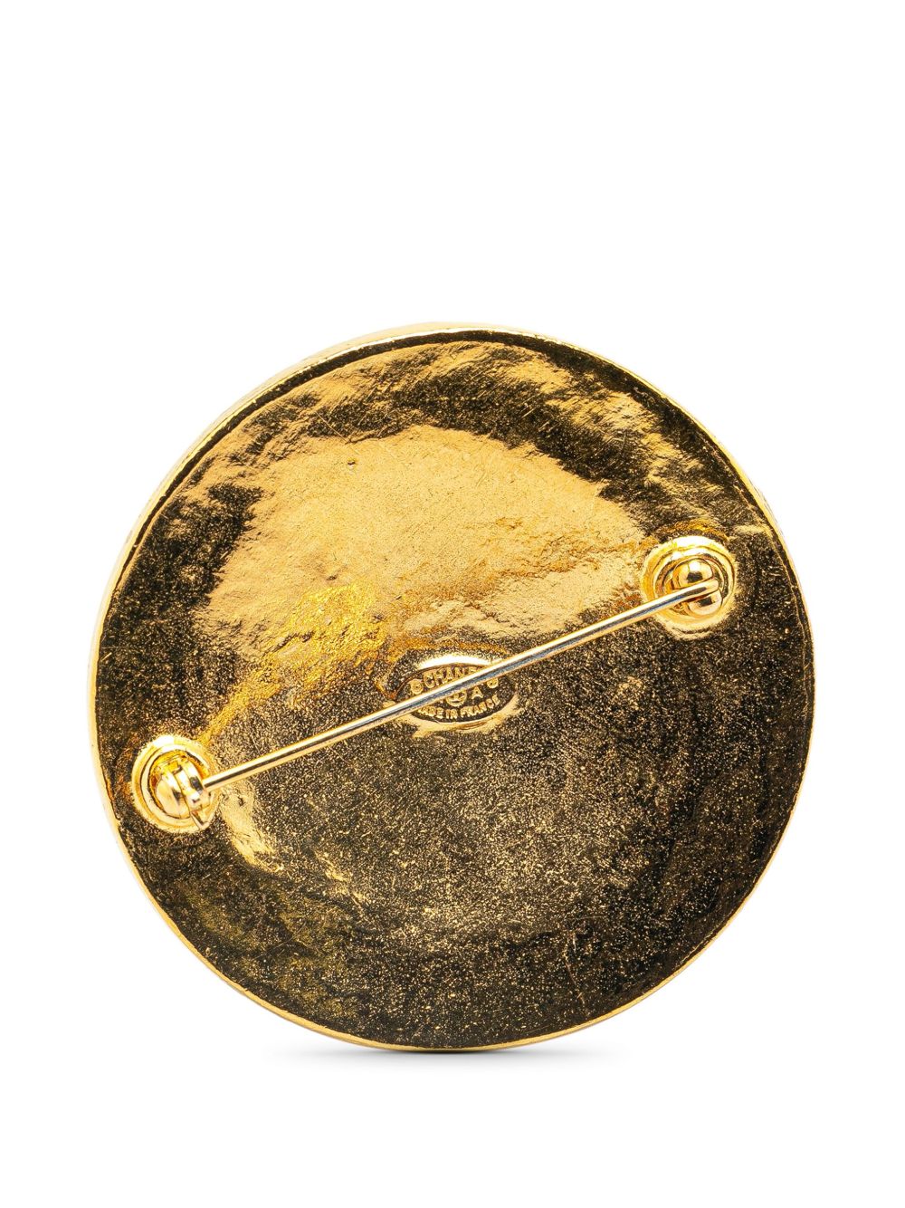 CHANEL Pre-Owned 1994 Gold Plated CC Brooch costume brooch - Goud