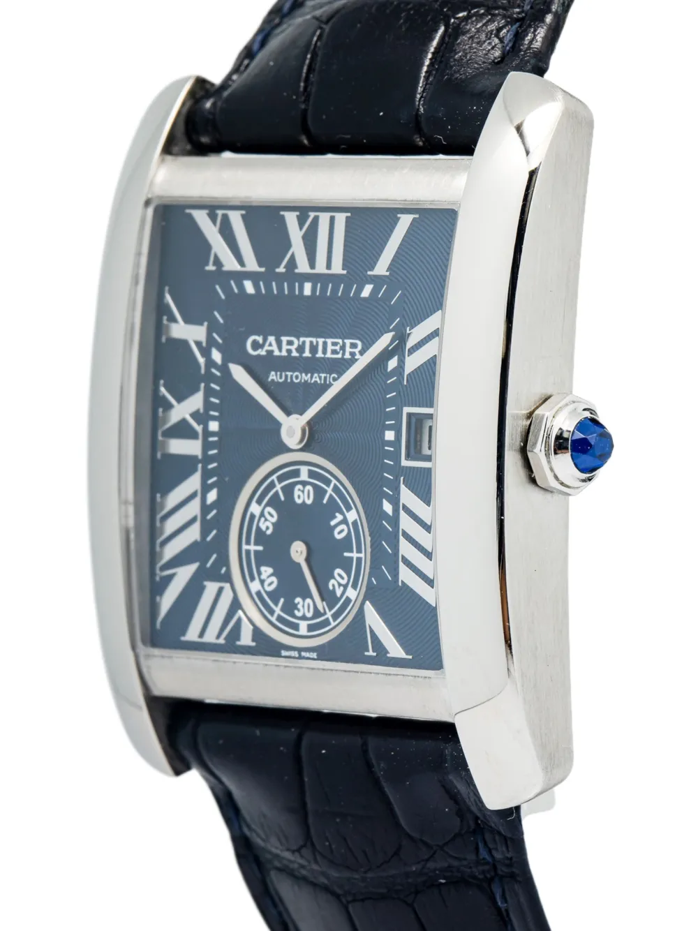 Cartier Pre-owned Tank MC 34 mm horloge - Blauw