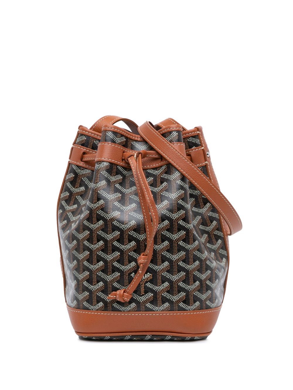 Goyard Pre-Owned 2022 Goyardine Petit Flot bucket bag - Black