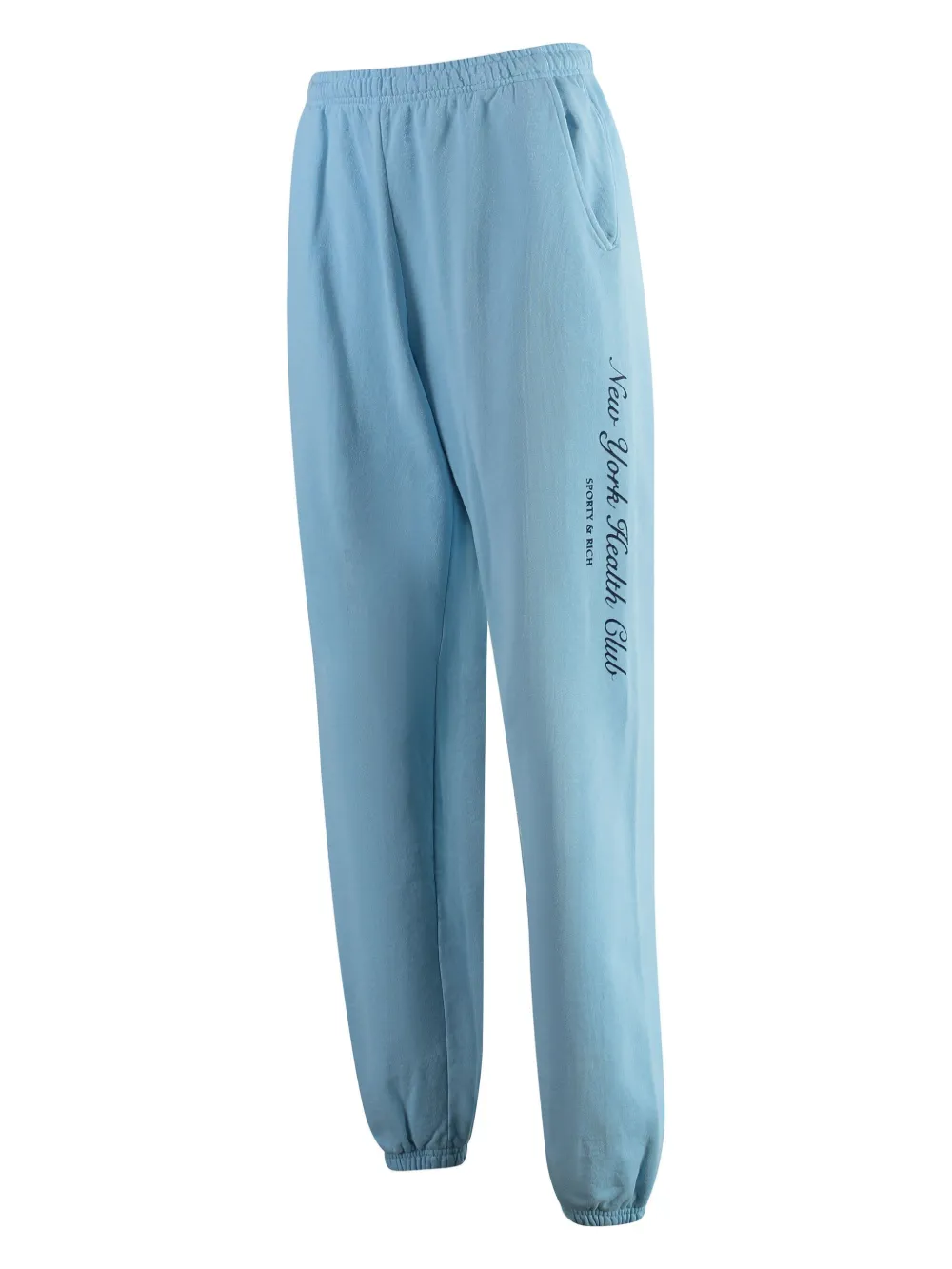 Sporty & Rich Joggingbroek met logoprint Blauw