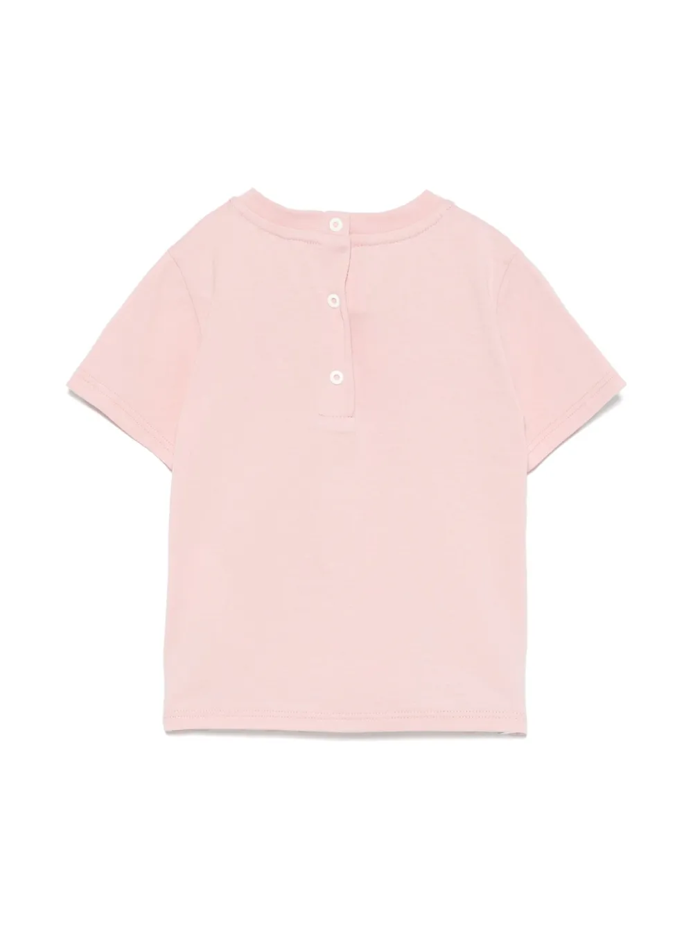 Fendi Kids T-shirt met geborduurd logo Roze