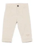 Fendi Kids micro-plaid trousers - Neutrals