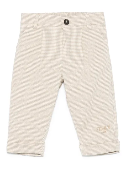 Fendi Kids micro-plaid trousers 
