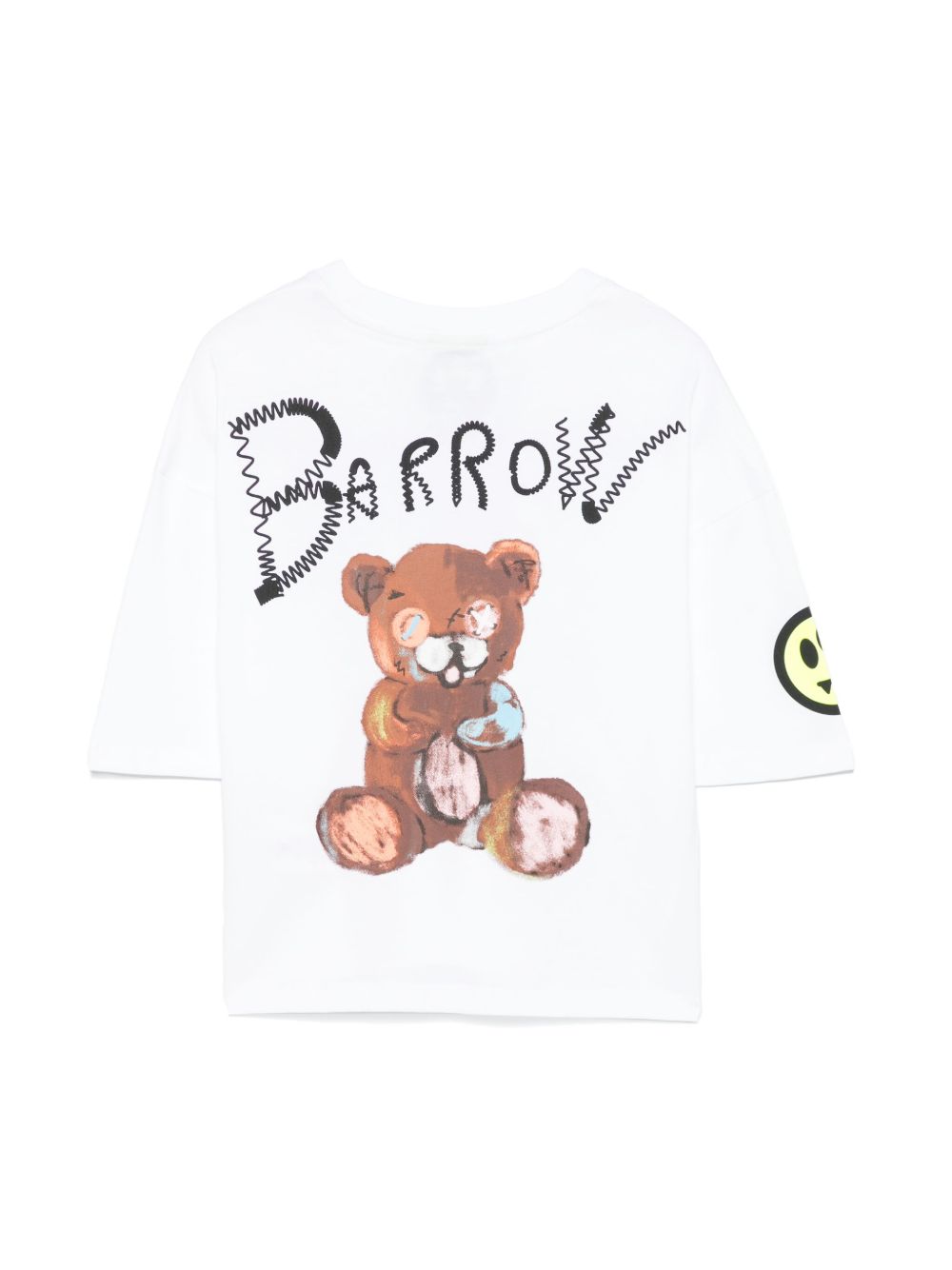 Barrow kids logo-print T-shirt - Wit