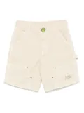 Barrow kids logo-embroidered shorts - Neutrals