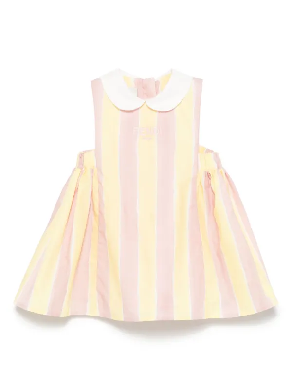 Fendi Kids ロゴ ワンピース | ピンク | FARFETCH JP