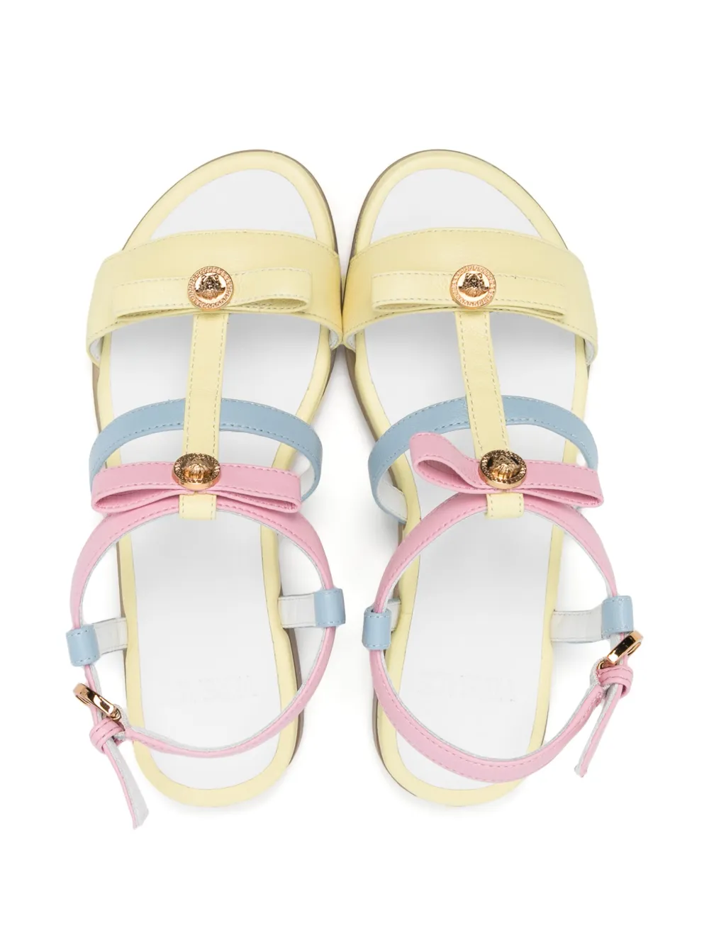 Versace Kids Medusa Head sandals Yellow