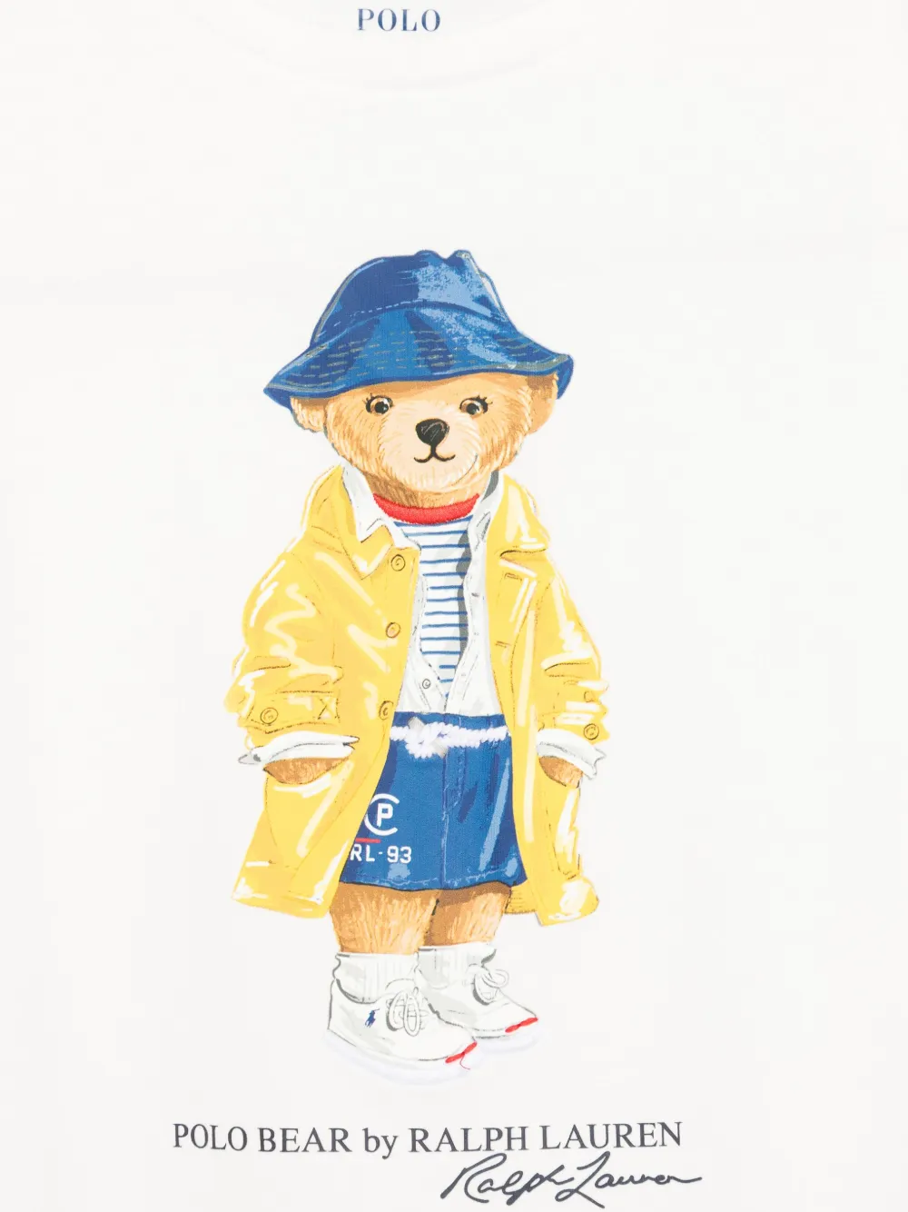 POLO RALPH LAUREN KIDS T-shirt met teddybeerprint Wit