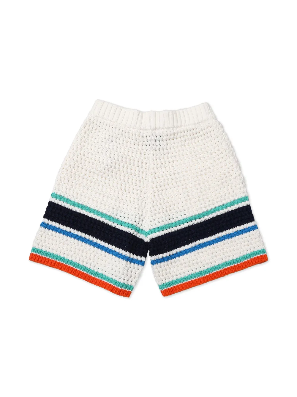 CASABLANCA KIDS crochet-knit shorts - Wit