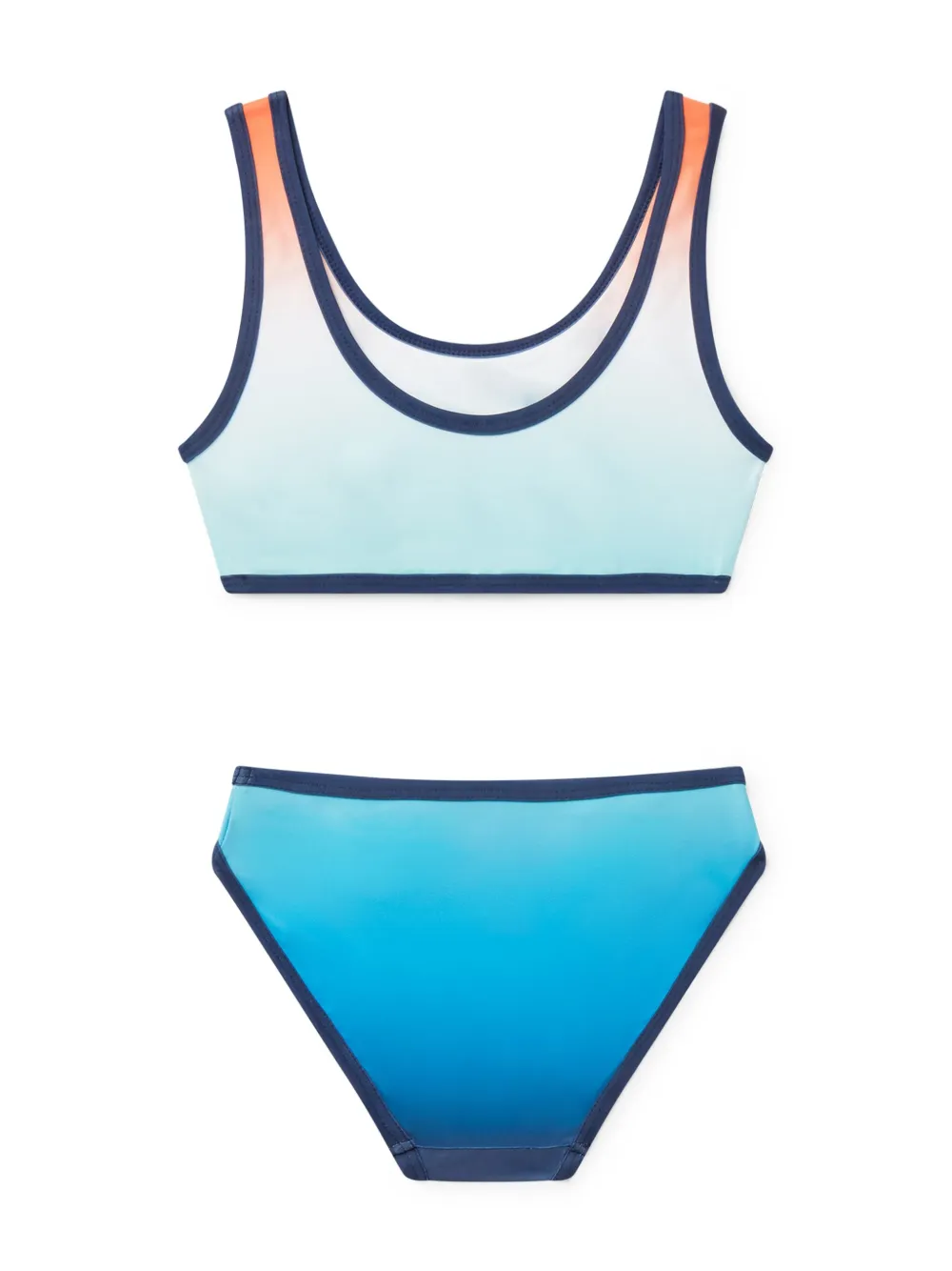 CASABLANCA KIDS monogram-appliqué bikini set - Blauw