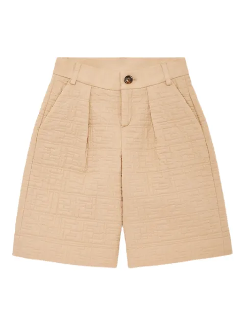 Fendi Kids short en jean à motif monogrammé