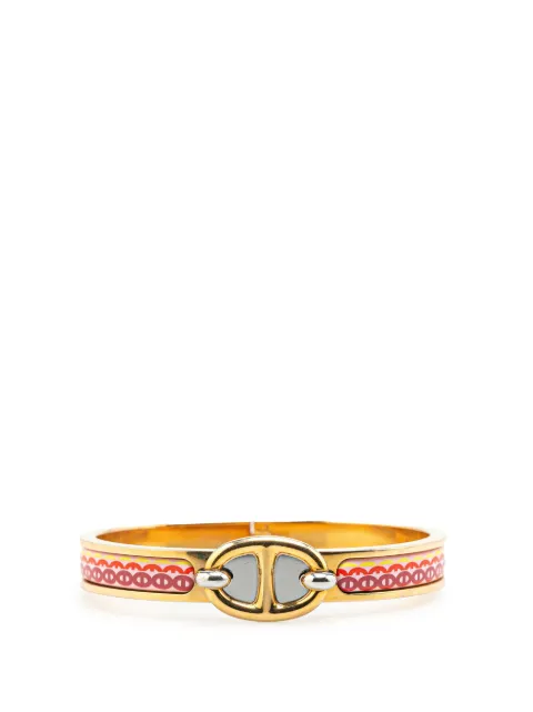 Hermès Pre-Owned pulsera Printed Enamel Mini Clic Chaine d'Ancre Bracelet PM 2010-2024