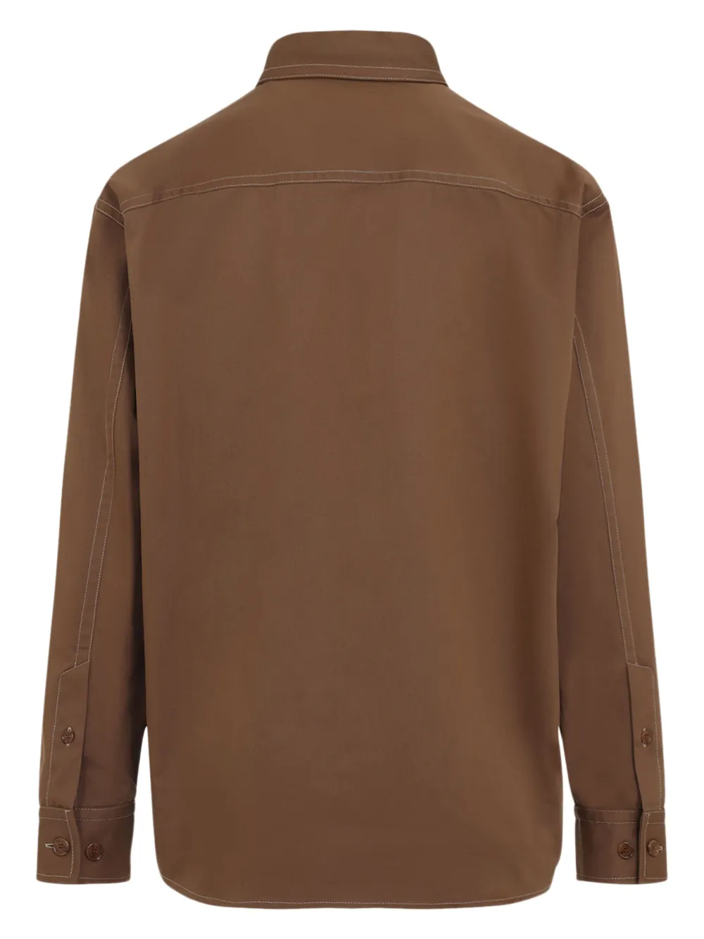 Off-White Katoenen overhemd - Bruin
