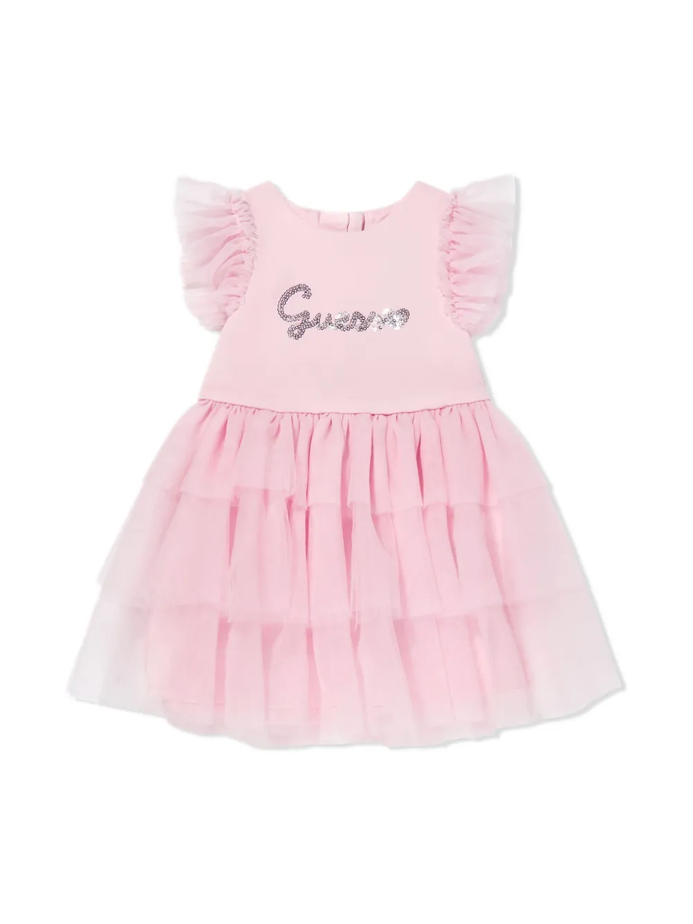 guess kids tulle dress - Roze