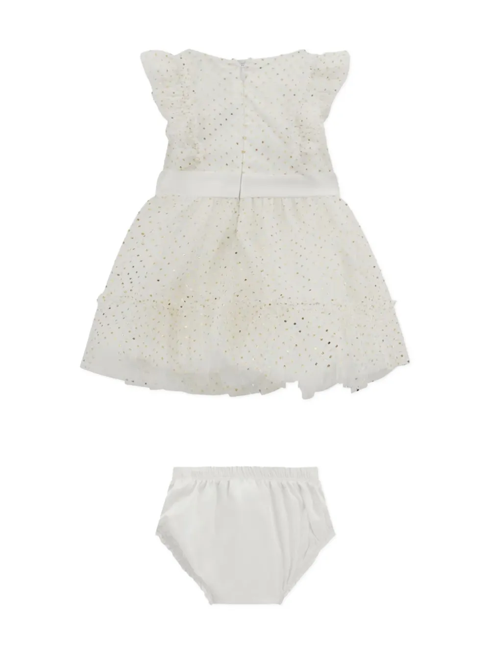 guess kids crochet-knit dress (set of two) - Wit