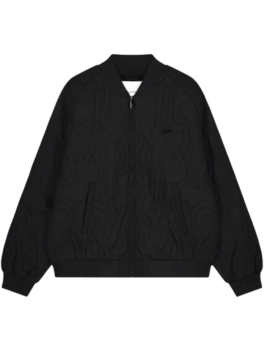 Filling Pieces quilted bomber jacket | Black | Image 1