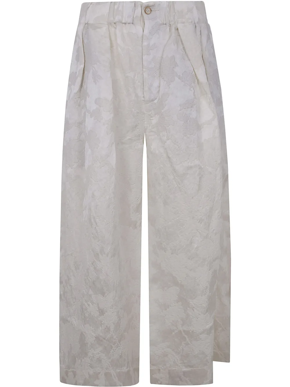 Uma Wang Linnen broek Beige