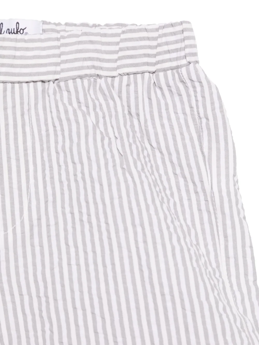 Il Gufo Gestreepte shorts Wit