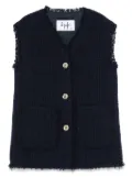 Il Gufo tweed vest - Blue
