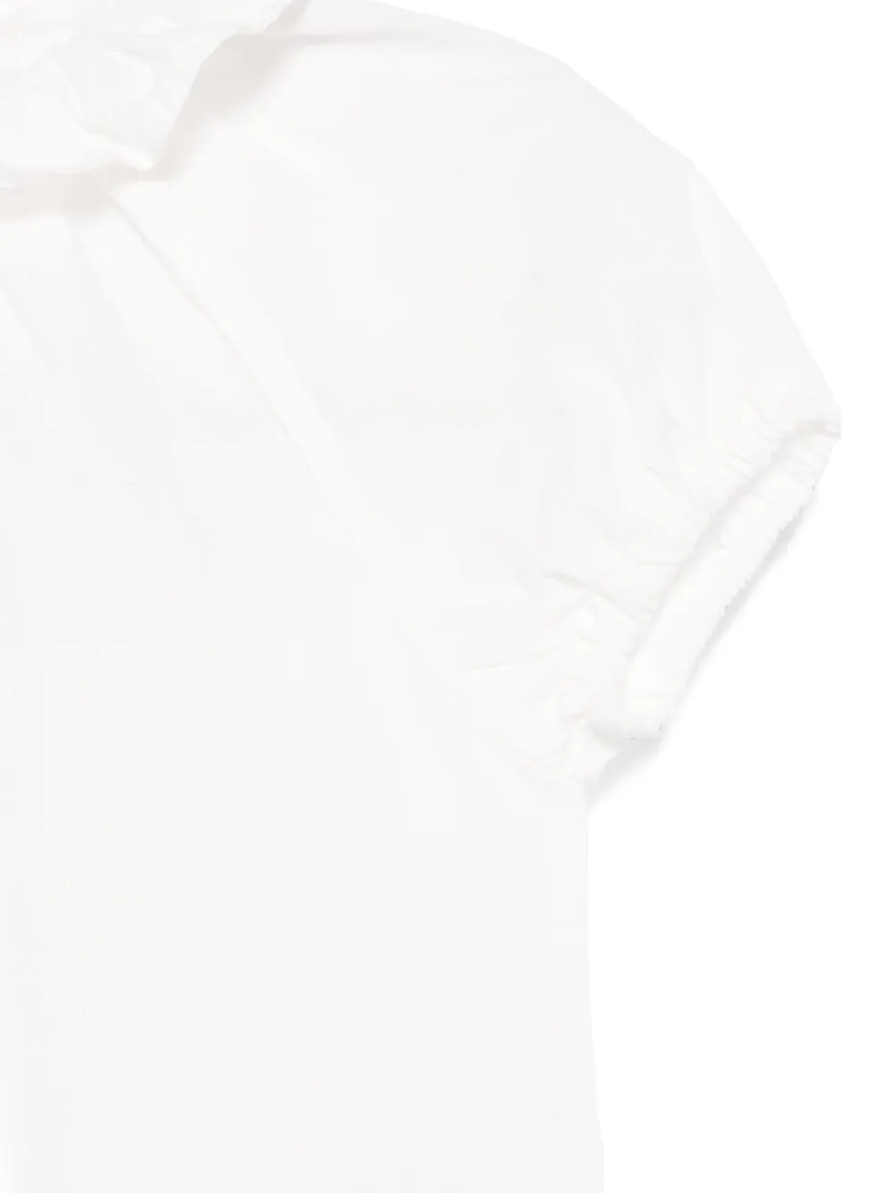 TEDDY & MINOU Shirt met ruchekraag Wit