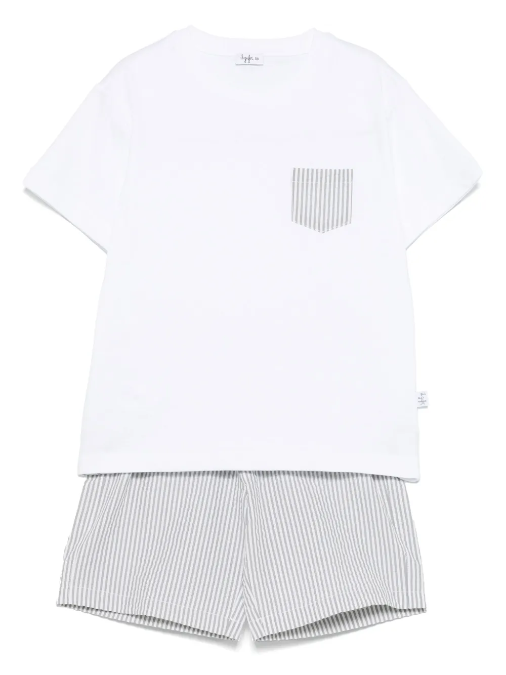 Il Gufo set de shorts y playera en algodón | blanco | Image 1