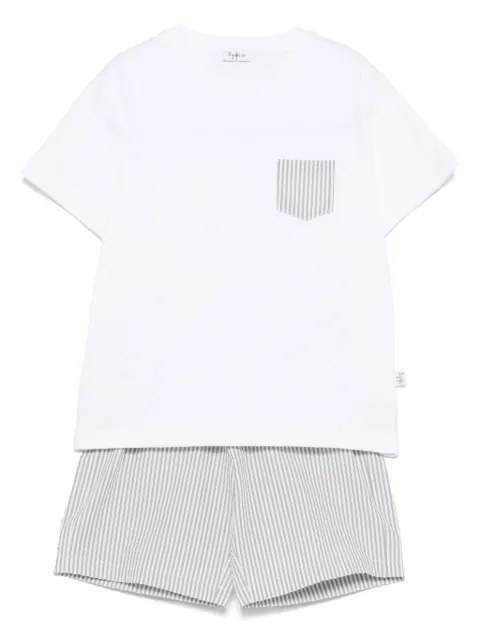 Il Gufo cotton shorts and T-shirt set