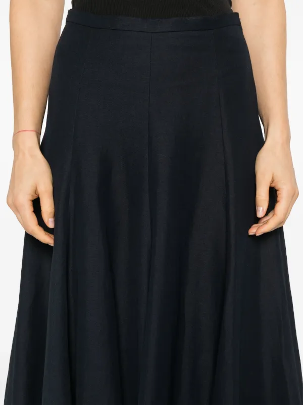 スカート FABIANA FILIPPI BLACK MAXI SKIRT Sequin embroidery organza skirt, black for Women | Fabiana