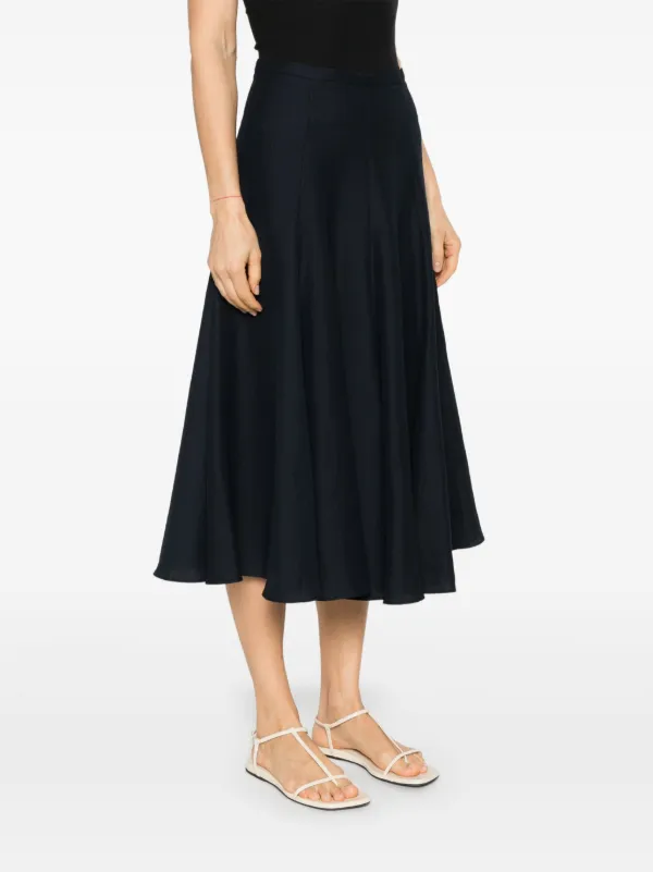 スカート FABIANA FILIPPI BLACK MAXI SKIRT FABIANA FILIPPI High-Low A-Line Poplin Maxi Skirt | Neiman