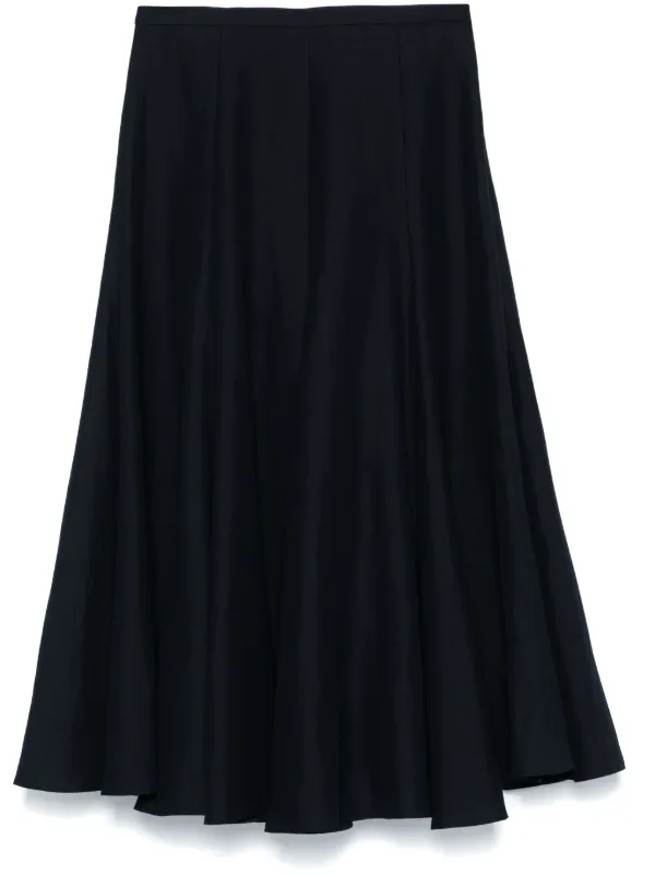 ミニスカート FABIANA FILIPPI Women Mini Skirts GND265F413L245825 Black FABIANA FILIPPI Pleated twill midi skirt | THE OUTNET