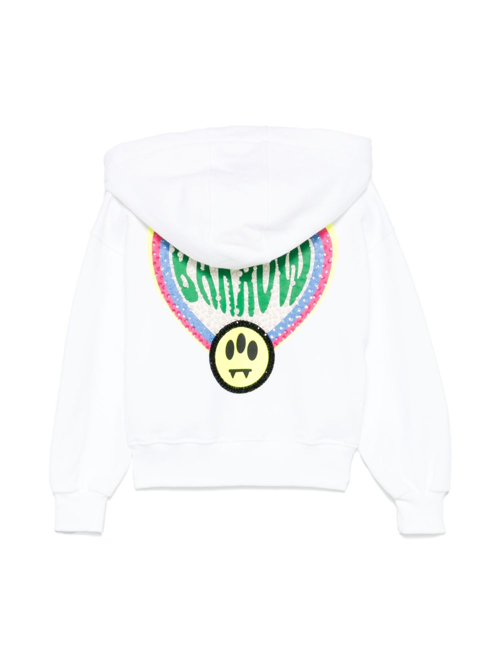 Barrow kids logo-print hoodie - Wit