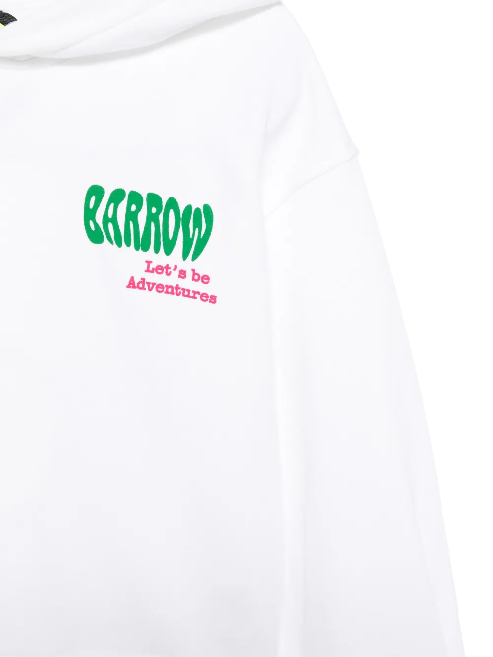 Barrow kids Hoodie met logoprint Wit