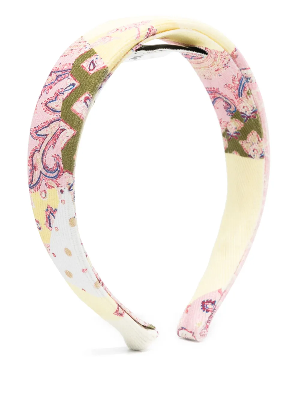 ETRO KIDS Haarband met bandanprint Geel