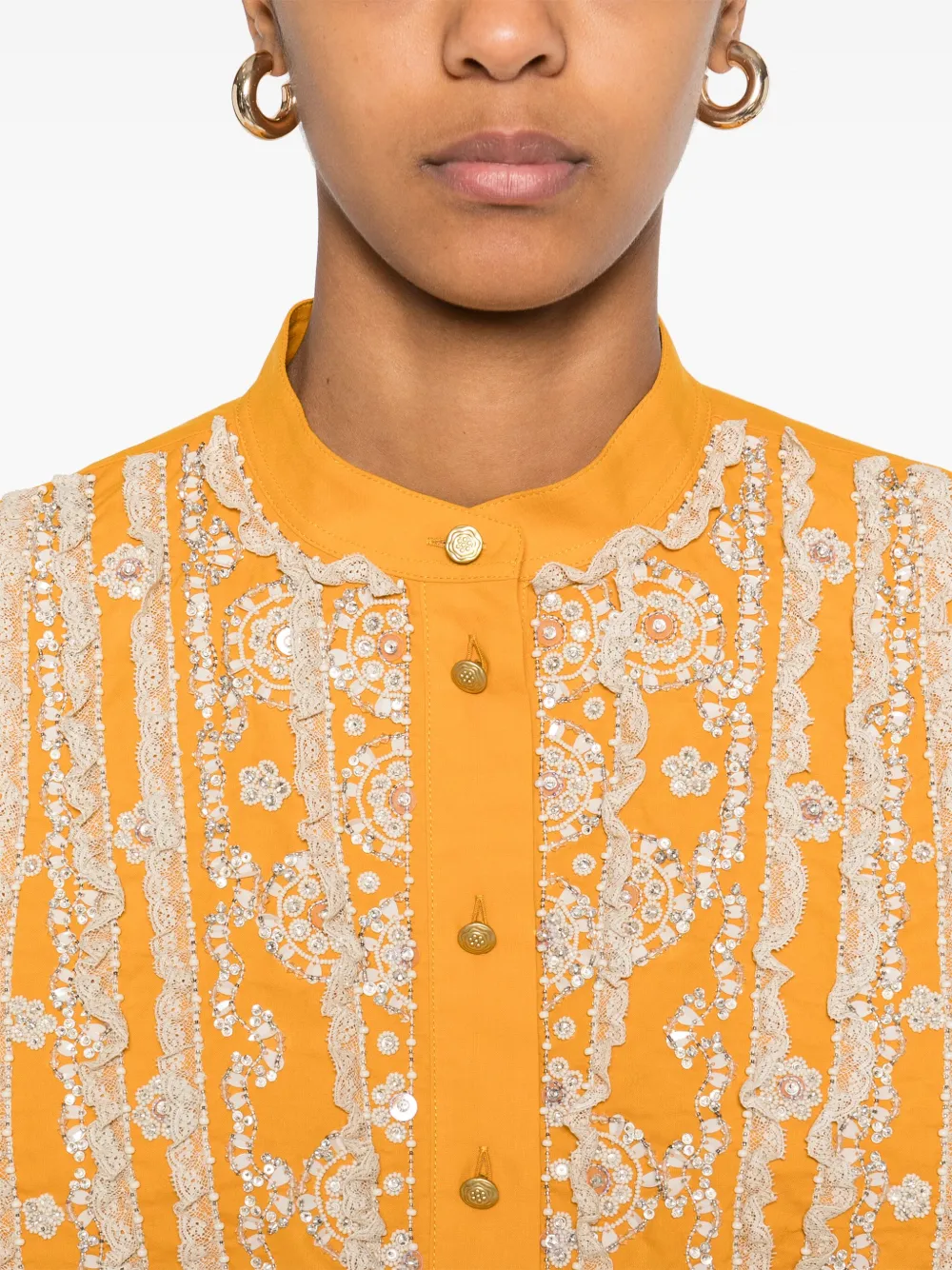 Valentino Garavani Tuniek met borduurwerk Geel