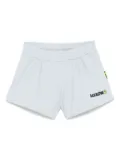 Barrow kids logo-print shorts - Blue