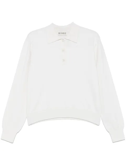 Róhe knitted polo top 