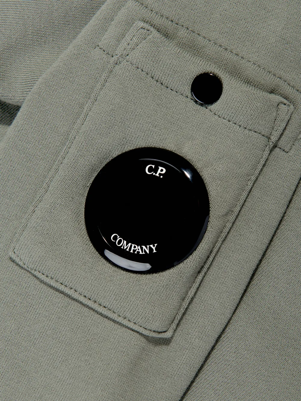 C.P. Company Kids Katoenen hoodie Groen