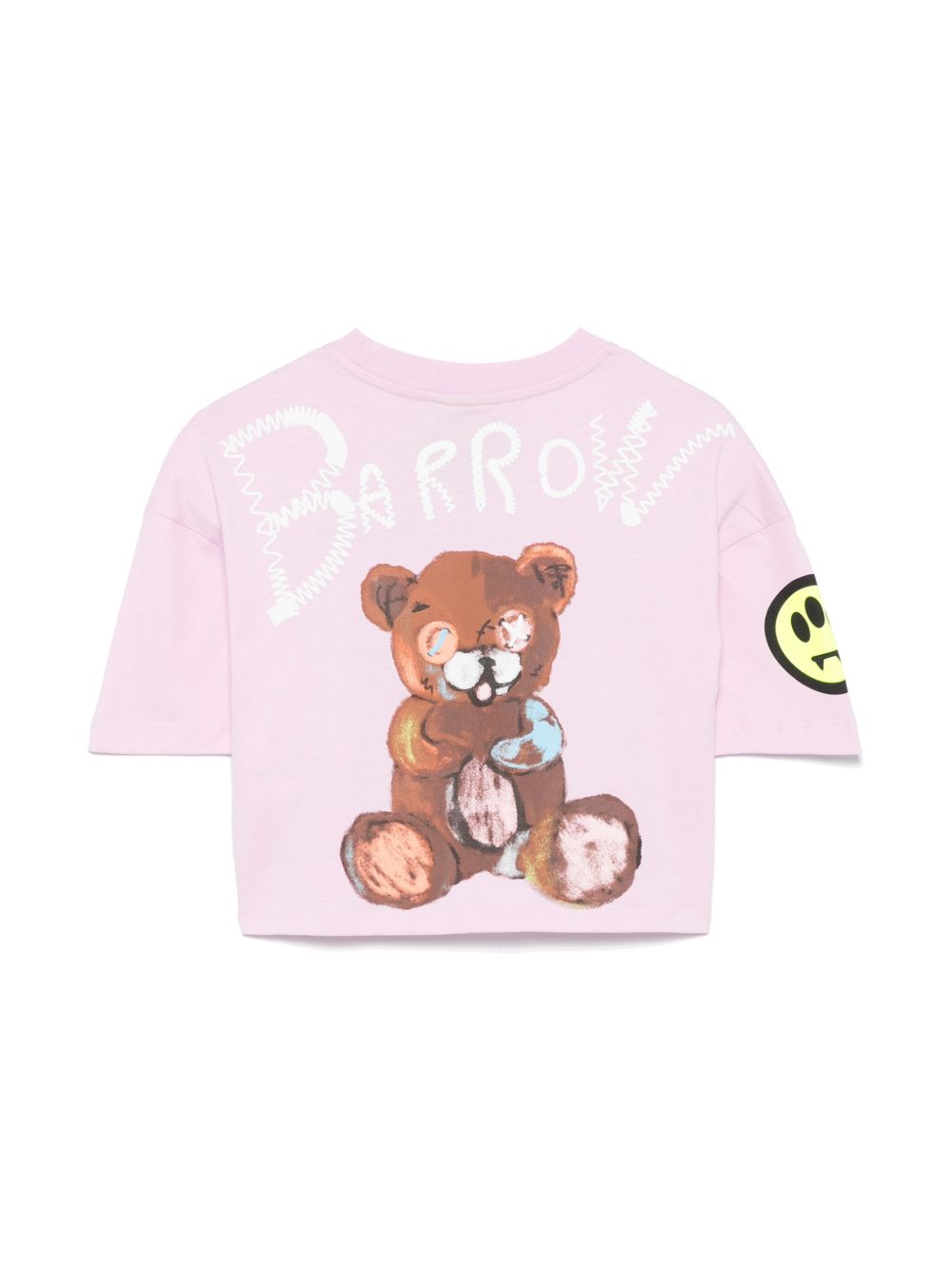 Barrow kids logo-print T-shirt - Roze