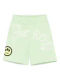 Barrow kids logo-stamp shorts - Green